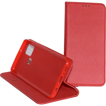 Pouzdro na mobilní telefon Pouzdro Smart Case Book pro Samsung Galaxy A21s A217 Červené
