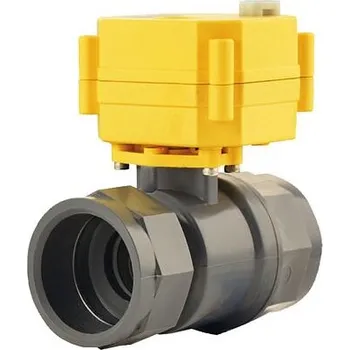 Příslušenství ke karavanu Elektrický kulový ventil LILIE GrauGelb průtok 530 mm²