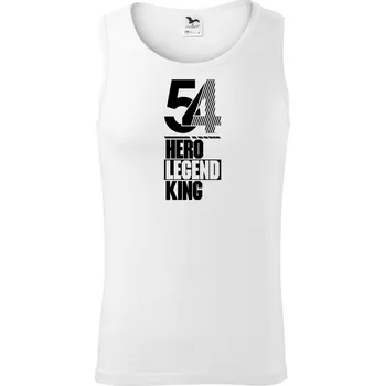 Hero, Legend, King x Queen 1954 - Tílko pánské Core - XL ( Bílá )