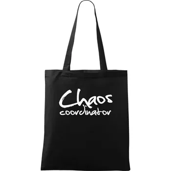 Chaos coordinator - Taška bavlněná - 42 x 38 cm ( Černá )