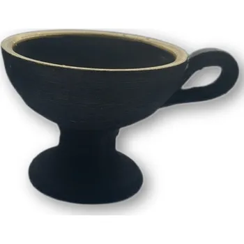 Čajovna Keramická Kadidelnice v Černé Barvě – Autentický Řecký Design