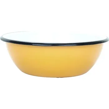 Novomoskovskaya posuda Smaltovaná miska ø 19 cm - 1.5 l hořčicová