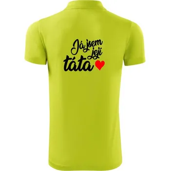 Pánská košile Já jsem její táta / já jsem jeho dcera - Polokošile Victory sportovní (dresovina) - 3XL ( Limetková )