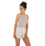 Dámské krátké pyžamo Sensis Tessa L Béžová