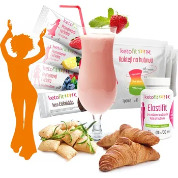 Keto dieta Zkušební balíček keto diety Ketofit + Elastifit ZDARMA