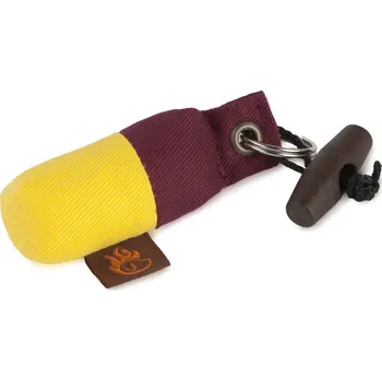 tréninková pomůcka pro psa Firedog Klíčenka minidummy bordó / žlutá