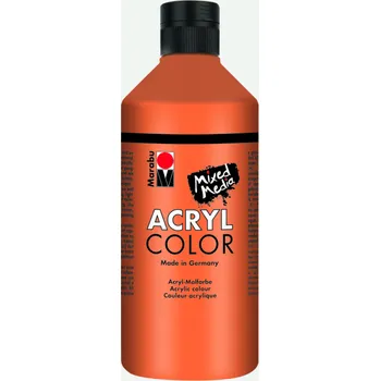 Vodová barva Akrylová barva Marabu Acryl Color 500 ml - oranžová 013