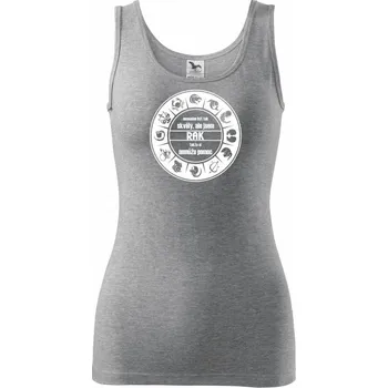 Dámské oblečení Nesnáším být tak skvělý - Rak - Dámské tílko - M ( Tmavě šedý melír )