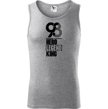 Hero, Legend, King x Queen 1993 - Tílko pánské Core - M ( Tmavě šedý melír )