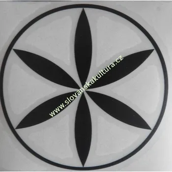 Samolepící dekorace Nálepka Perunova hvězda plná černá