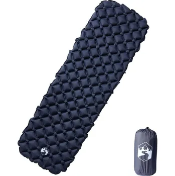 Spacák vidaXL Nafukovací kempingová matrace pro 1 osobu 190 x 58 x 6 cm [4007116] Barva: Šedá