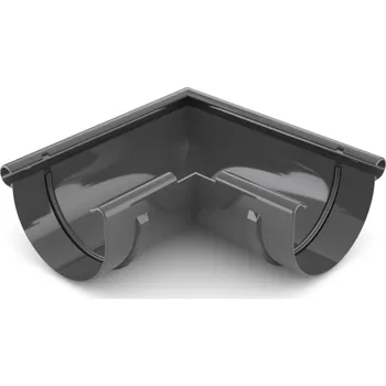 okap Covernit Plastový roh žlabu PVC 100 mm antracit vnější
