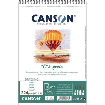 Výtvarný papír Skicář CANSON "C" a grain A4+, 30 listů 224g