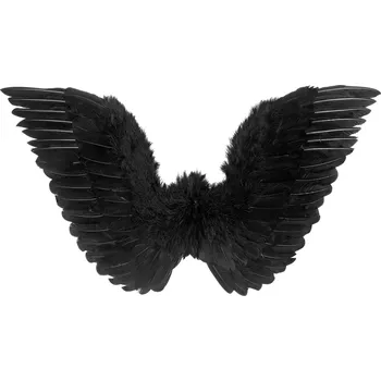 Karnevalový doplněk Černá křídla 80x35 cm