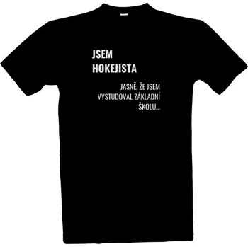 Tričko s potiskem Jsem hokejista II pánské