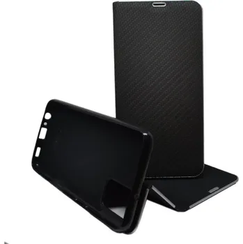 Pouzdro na mobilní telefon Pouzdro Vennus Book Carbon Samsung Galaxy A02s A025G Černé