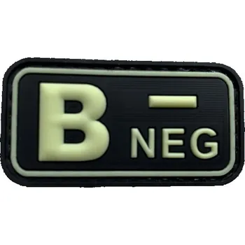 Nášivka B NEG PVC Patch Glow in the Dark