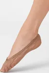 Černé ponožky do balerínek se vzorem Veneziana Pizzo Roselina Velikost: ONE SIZE, Barva: Béžová