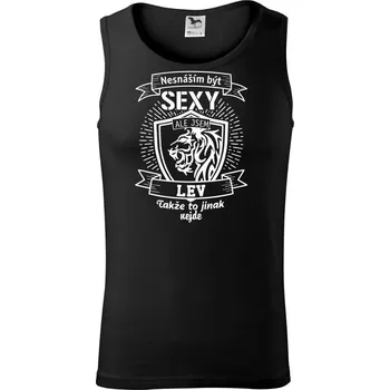 Pánské termoprádlo Nesnáším být sexy - Lev - Tílko pánské Core - 2XL ( Černá )