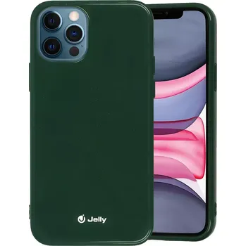 Pouzdro na mobilní telefon Pouzdro Toptel Jelly ALL DAY iPhone 12 Pro/12 - Tmavě zelené