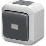 ABB VARIANT Ovládač přepínací IP54, s čirým průzorem, se svorkou N, řazení 6/0S, 6/0So, šedá