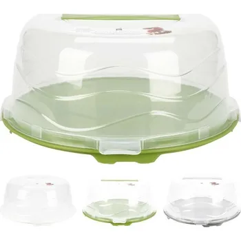 Piknikový koš EXCELLENT HOUSEWARE Box na dort 33 x 16cm zelená KO-024001540zele