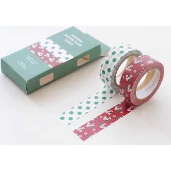 Lepicí páska Aihao sada washi pásek, Zelená, 2ks