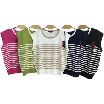 Dámský svetr Vesta úpletová LZ-207 Moomo barva: černá, velikost: M/L