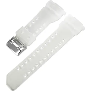 Řemínek na hodinky Plastový řemínek Ricardo 16mm (pro Casio G-Shock GA-100, GA-110, GD-120, GLS-100), bílý, průhledný