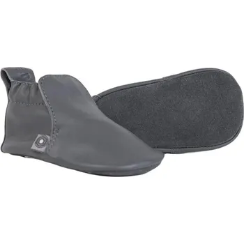 Capáčky LODGER Kožené capáčky Gunmetal 12 - 15 měsíců