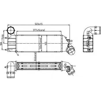 Chladič motoru Chladič turba HART 605 664