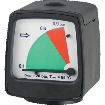 Kompresor OMEGA AIR diferenční manometr (indikátor znečištění filtru) MDM40