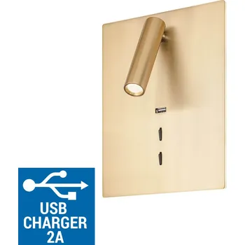 Stojací lampa Světla a lustry REDO GROUP Lampa nad postel s USB nabíječkou Redo ZEN/LED 16+3W