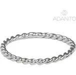 Stříbrný točený prsten