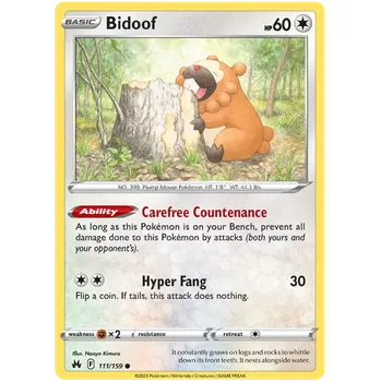 Sběratelská karetní hra Pokémon TCG Bidoof 111/159