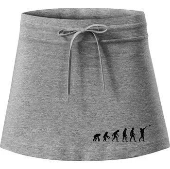 Dámská sukně Evoluce vrh koulí - Sportovní sukně - two in one - XL ( Tmavě šedý melír )