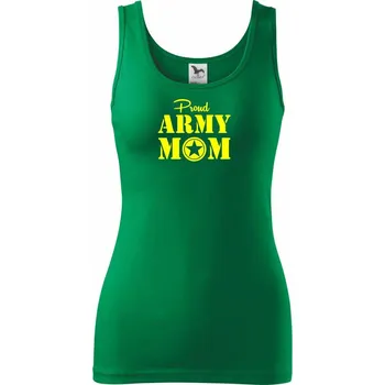 Dámské tričko Army mom - Dámské tílko - XL ( Středně zelená )