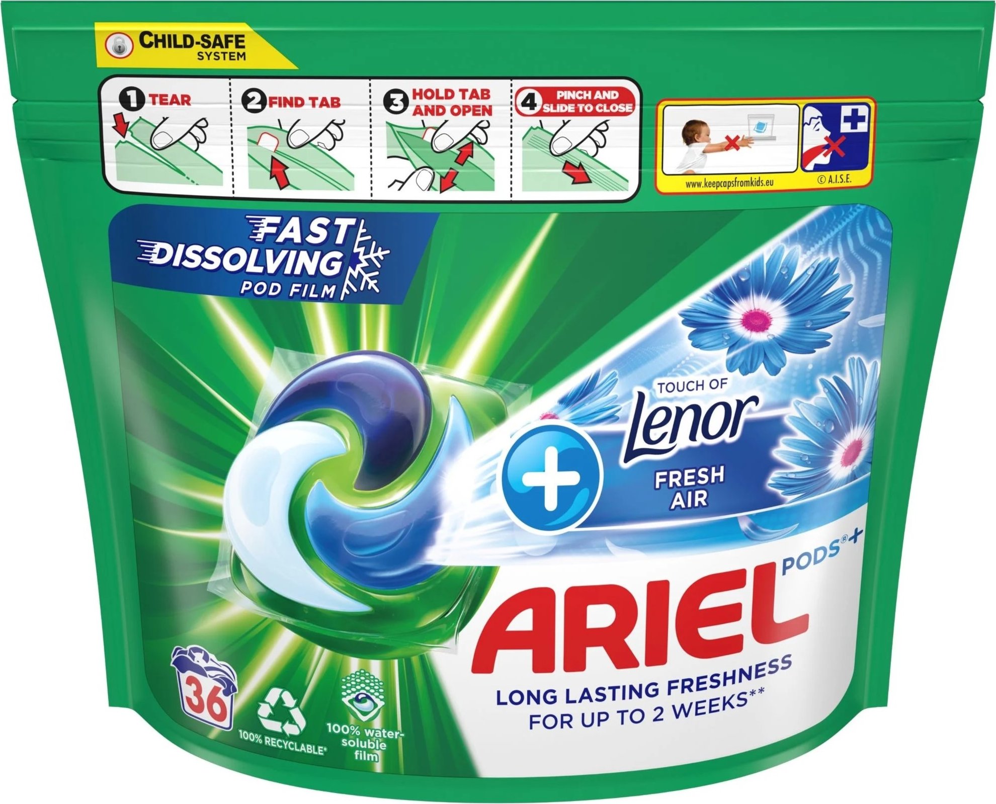 Ariel Touch of Lenor Fresh Air gelové kapsle od 339 Kč - Zbozi.cz