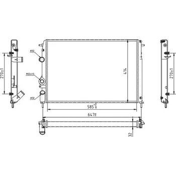 Chladič motoru Chladič, chlazení motoru HART 603 840