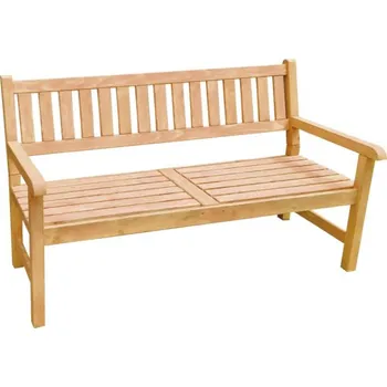 Zahradní lavice Zahradní lavice dřevěná RADOST 120 x 53 x 92 cm kaštan