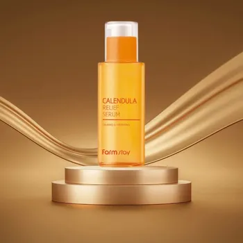 Pleťové sérum Farm Stay - Calendula Relief Serum - Omlazující sérum s měsíčkem lékařským - 50 ml