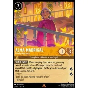 Sběratelská karetní hra URS 002/204 Alma Madrigal - Family Matriarch Verze: NORMAL, Stav Produktu: Near Mint