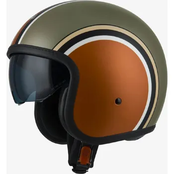 Helma na motorku Otevřená motocyklová přilba NZI Rolling 4 DIANA oranžová / bronzová Velikost: XXL