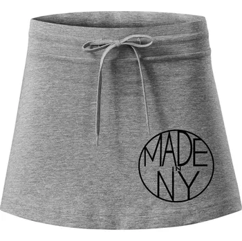 Dámská sukně Made in NY - Sportovní sukně - two in one - M ( Tmavě šedý melír )