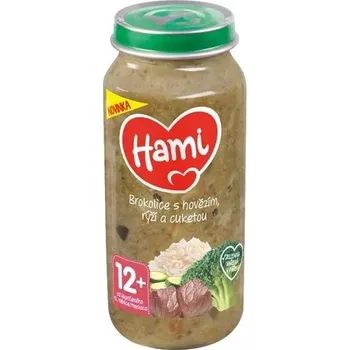 Dětská výživa Hami Brokolice s hovězím rýží a cuketou 250g 12M+