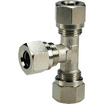 Fitinka STNC T-šroubení s řeznými kroužky pro hadičky 10mm