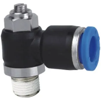 Ventil STNC Ventily škrtící úhlové, vnější závit R, pro hadičku 12mm - otočné, regulace šroubovákem Rozměr závitu: R1/2"