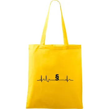 Paragraf EKG - právník a advokát - Taška bavlněná - 42 x 38 cm ( Žlutá )