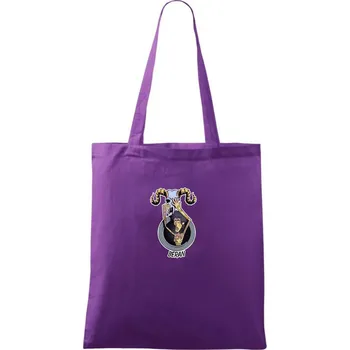 Znamení komiks beran - Taška bavlněná - 42 x 38 cm ( Fialová )
