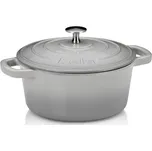 KELA Pekáč litinový s poklicí CALIDO 21 cm šedá KL-12605